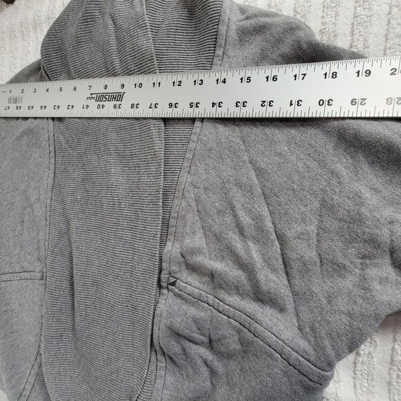 Wilfred Women Open Front Gray Knit Cardigan Sweater XS X-Small Shawl Collar - Picture 5 of 8